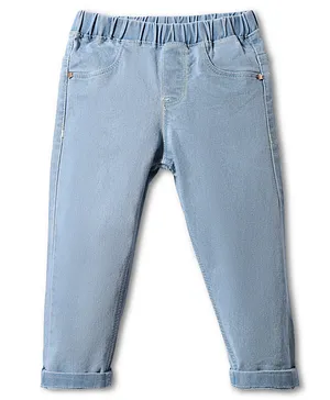 Babyhug
                              Full Length Solid Color Denim Jeggings
                              With Stretch - Light Blue