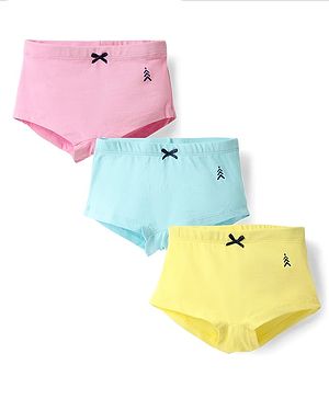 Pine Kids Cotton Elastane Knit Solid Colour Hipsters (Colours May Vary)