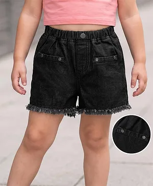 Mark & Mia Denim Washed Shorts -
                              Black