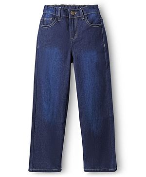 Pine Kids Denim Full Length Washed Jeans - Navy Blue