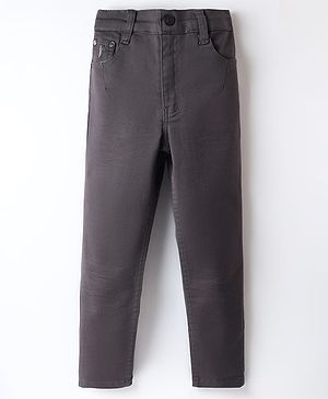 Dapper Dudes Solid Denim Jeans - Dark Grey