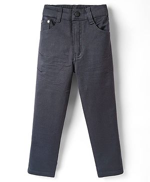 Dapper Dudes Denim Solid Jeans - Dark Grey
