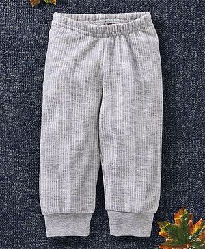 Babyhug Full Length Thermal Leggings - Grey