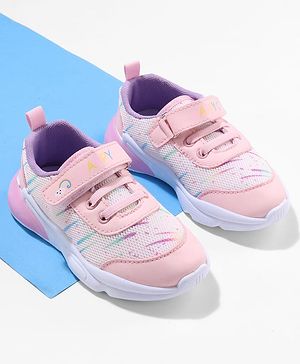 Cute Walk by Babyhug Sneaker Shoes with Velcro Closure - Pink
