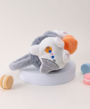 Babyhug Ear Muffs with Kitty Design - Light Blue