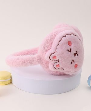 Babyhug Ear Muffs with Dino Design - Pink