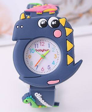 Babyhug Free Size Dino Analog Watch - Blue