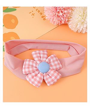 Babyhug Free Size Headband with Floral Applique - Pink