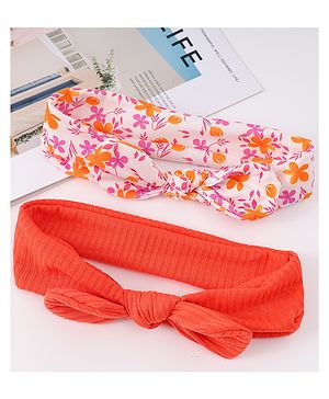 Babyhug Headbands with Knot Detailing Pack of 2 - Multicolor
