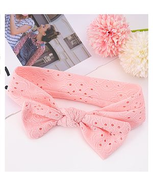 Babyhug Headband with Knot Detailing - Pink