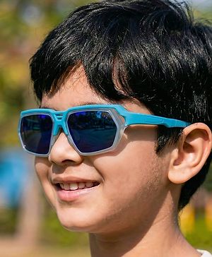 Pine Kids Sunglasses Blue with Comfortable Nose Pad - Blue