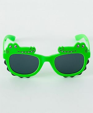 Babyhug Free Size Crocodile Shape Sunglasses - Green