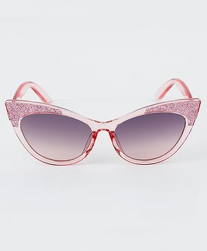 Pine Kids Cat Eye Sunglasses with Shimmer Detail - Baby Pink