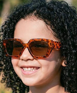 Pine Kids Full Rim Sunglasses - Brown