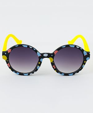 Babyhug Sunglasses With Star & Cloud Print - Black