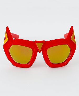 Babyhug Sunglasses With Bat Man Shape - Red