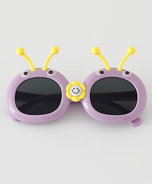 Babyhug Sunglasses with Honeybee Applique - Purple