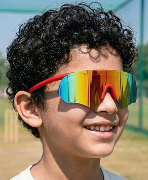 Pine Kids Sunglasses with Comfortable Nose Pad - Red