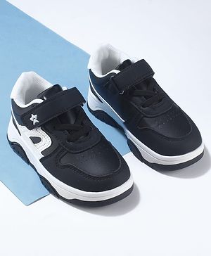 Cute Walk by Babyhug Velcro Closure Sneakers - Black