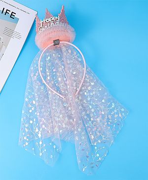 Babyhug Free Size Hair Band With Happy Birthday Applique - Pink