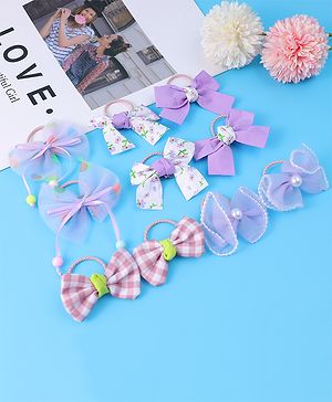 Babyhug Rubber Bands & Scrunchies Sets Free Size - Purple