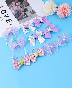 Babyhug Rubber Bands & Scrunchies Sets Free Size - Purple