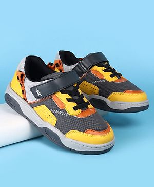 Pine Kids Casual Shoes with Velcro Closure - Yellow