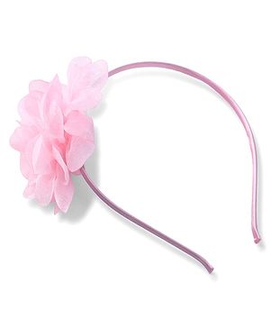 Babyhug Free size Floral Applique HairBand -  Pink
