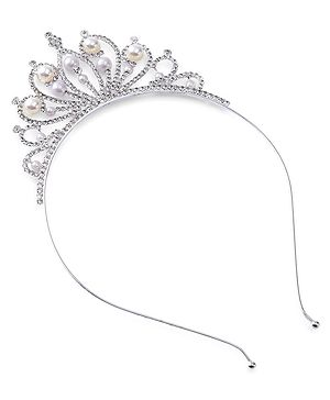 Babyhug Silver Plated Hairband Tiara - Silver