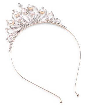 Babyhug Gold Plated Hairband Tiara - Gold
