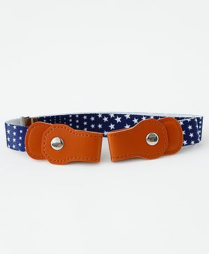 Babyhug Free Size Star Printed Belt - Navy Blue