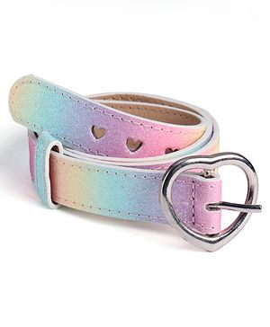Pine Kids Solid Heart Shape Buckle Belt- Belt Color May Vary