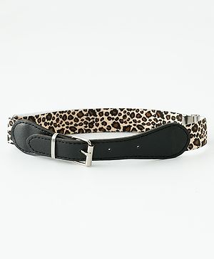 Babyhug Belt with Cheetah Print - Black