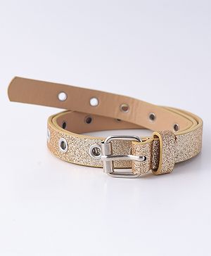 Pine Kids Free Size Glitter Belt  - Light Golden