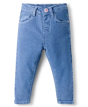 Babyhug
                              Cotton Denim Full Length Washed Jean With
                              Stretch - Blue