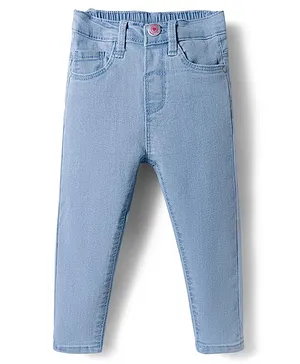 Babyhug
                              Cotton Denim Full Length Washed Jean With
                              Stretch - Light Blue