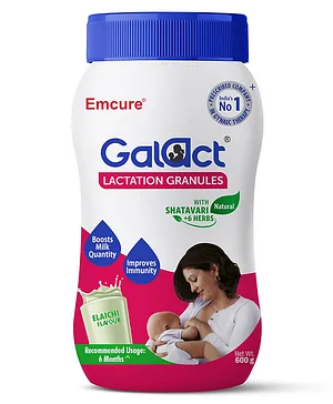 Galact Granules Lactation Supplement
                              with Shatavari to Increase Breast Milk in
                              Elaichi Flavour - 600 g