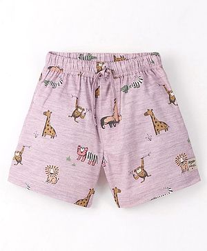 Dapper Dudes Animals Printed Shorts - Onion Pink