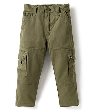 Dapper Dudes Solid Pocket Detailed Jeans - Olive
