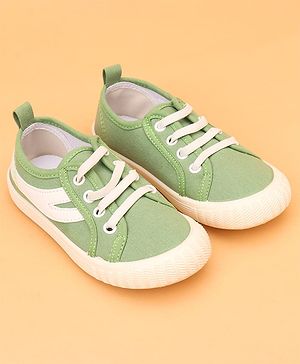 Cute Walk by Babyhug Lace Up Casual Shoes - Green