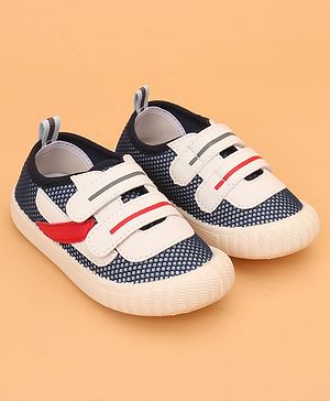 Cute Walk by Babyhug Velcro Closure Colour Block Casual Shoes - Navy Blue