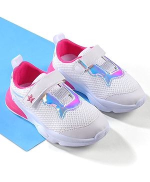 Cute Walk by Babyhug Velcro Closure Sneakers - White