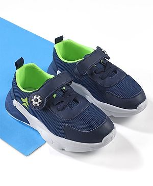 Cute Walk by Babyhug Velcro Closure Sneakers - Navy Blue
