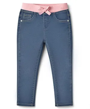 Babyhug
                              Cotton Denim Full Length Washed Jeans With
                              Stretch - Blue