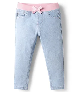 Babyhug
                              Cotton Denim Full Length Washed Jeans With
                              Stretch - Light Blue