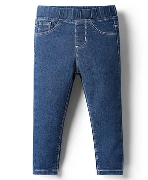Babyhug
                              Cotton Denim Full Length Washed Jegging
                              With Stretch - Dark Blue