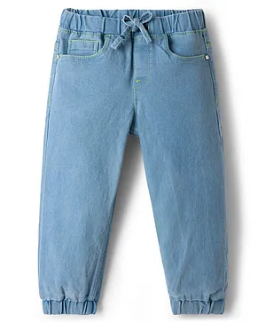 Babyhug
                              Cotton Denim Full Length Washed Jeans With
                              Stretch - Light Blue