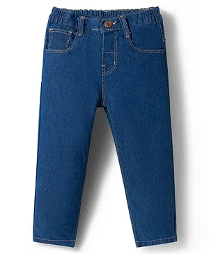 Babyhug
                              Denim Full Length Washed Jeans With
                              Stretch - Blue