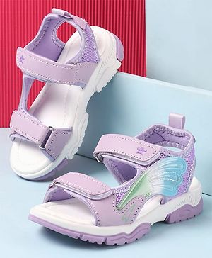 Cute Walk by Babyhug Velcro Closure Sandals - Purple