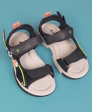 Cute Walk by Babyhug Velcro Closure Sandal With Applique - Navy Blue